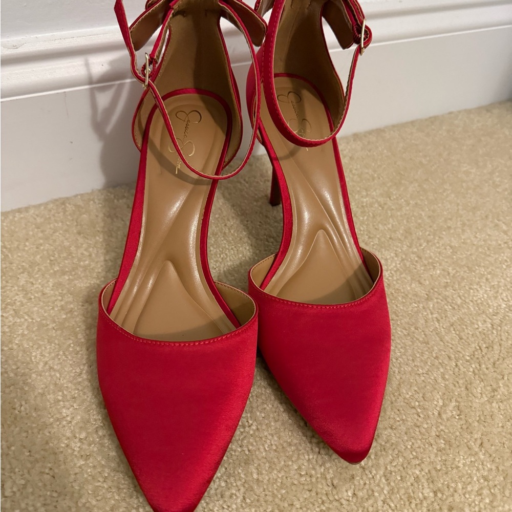Elegant Red Women's Heels